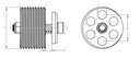 HOSE BURST VALVE - CARTRIDGE