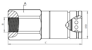 QCPP 7241-A PUSH PULL RIGID BODY (FEMALE)