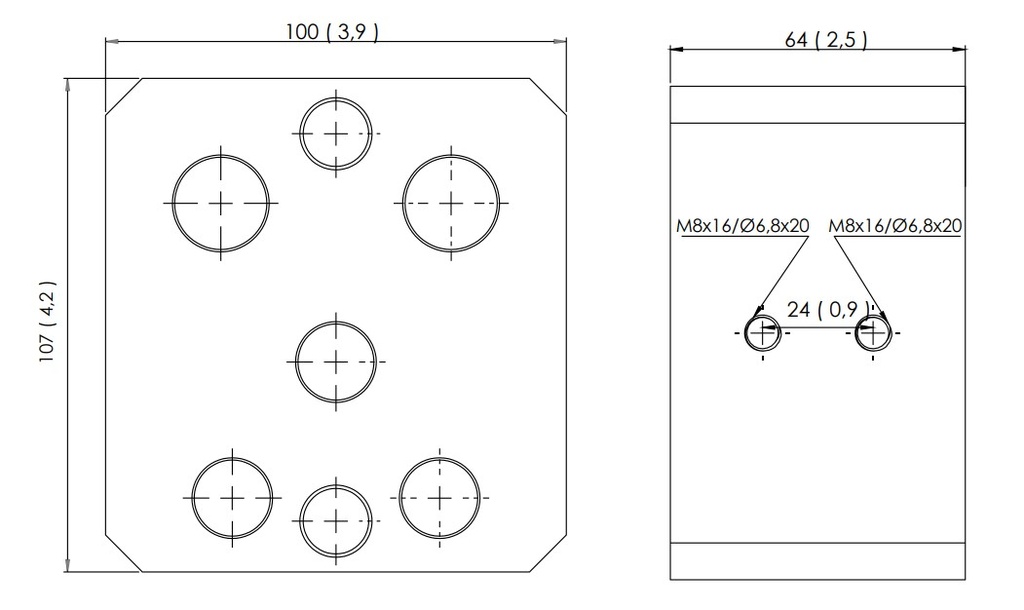 Multikupplung V5P (Female+Male)