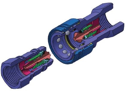 QCA 7241-A POPET TYPE ISO 1179-1 BSPP THREAD