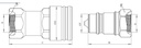 QCA 7241-A POPET TYPE ISO 1179-1 BSPP THREAD