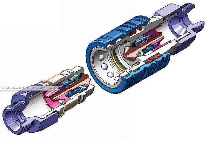 QCPP 7241-A PUSH PULL ISO 8434-1 METRIC THREAD