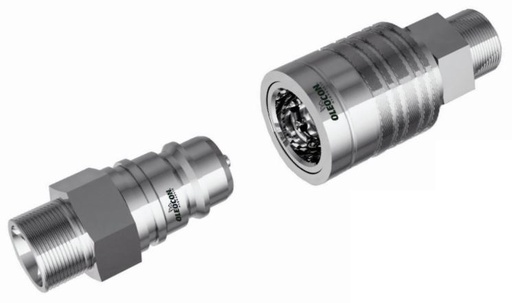 QCPP 7241-A PUSH PULL ISO 8434-1 METRIC THREAD SHORT